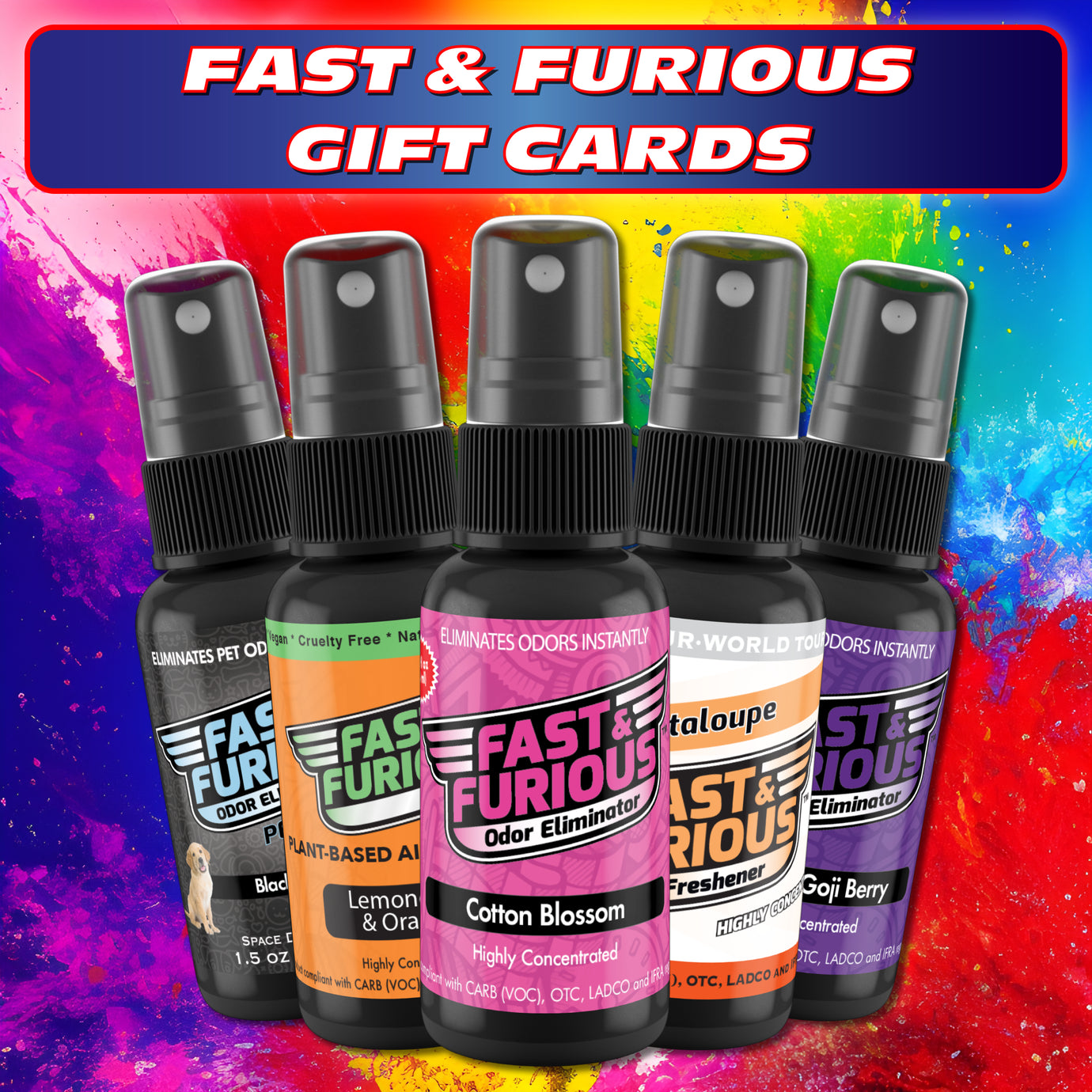 Fast & Furious Odor Eliminator Gift Cards