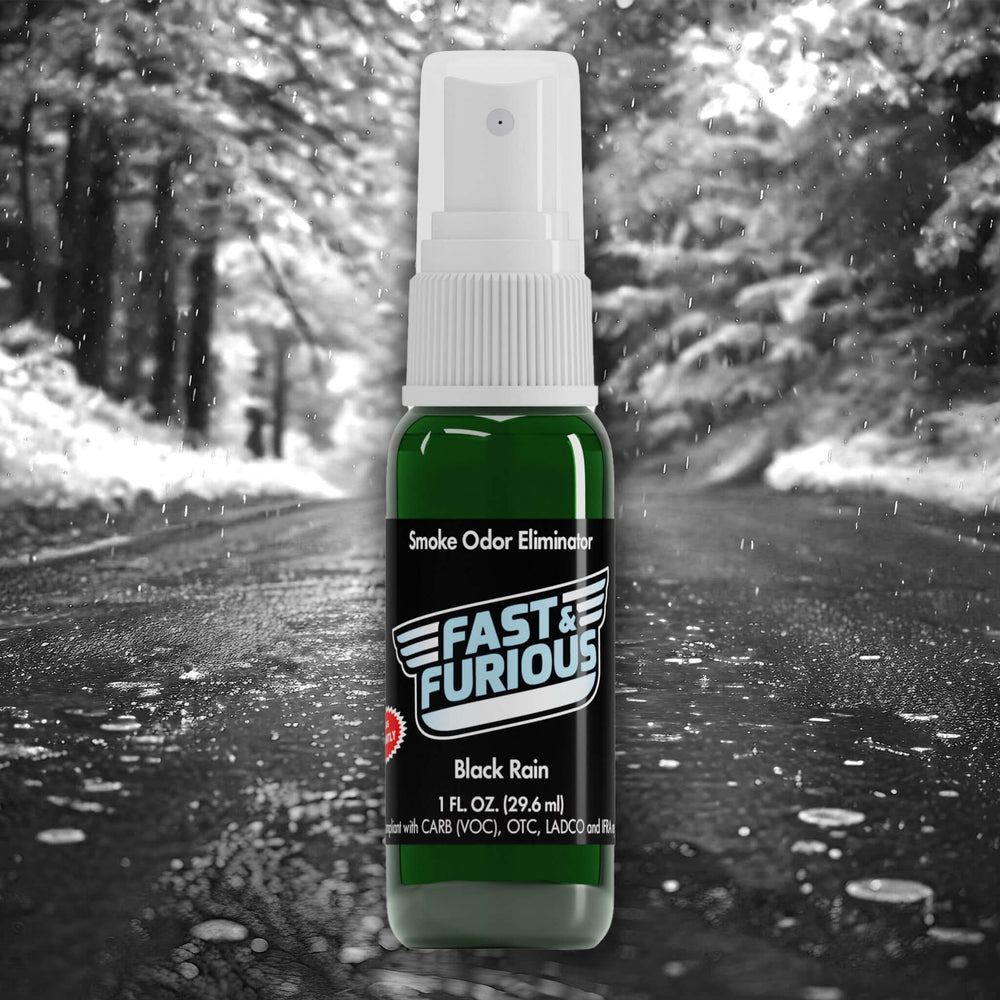 Fast & Furious Smoke Odor Eliminator - Black Rain Scent (1 fl. oz.) Creative