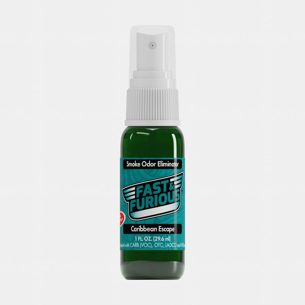 Fast & Furious Smoke Odor Eliminator - Caribbean Escape Scent (1 fl. oz.) Orthographic