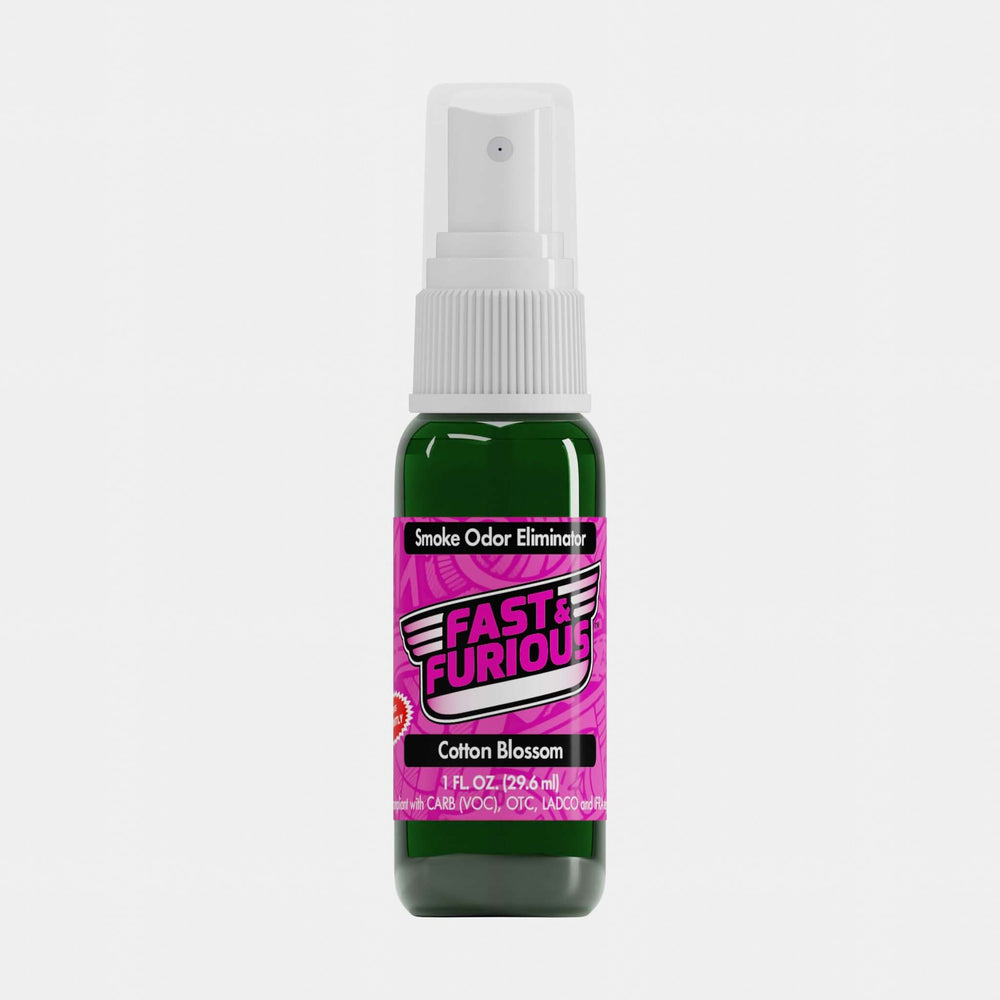 Fast & Furious Smoke Odor Eliminator - Cotton Blossom Scent (1 fl. oz.) Orthographic