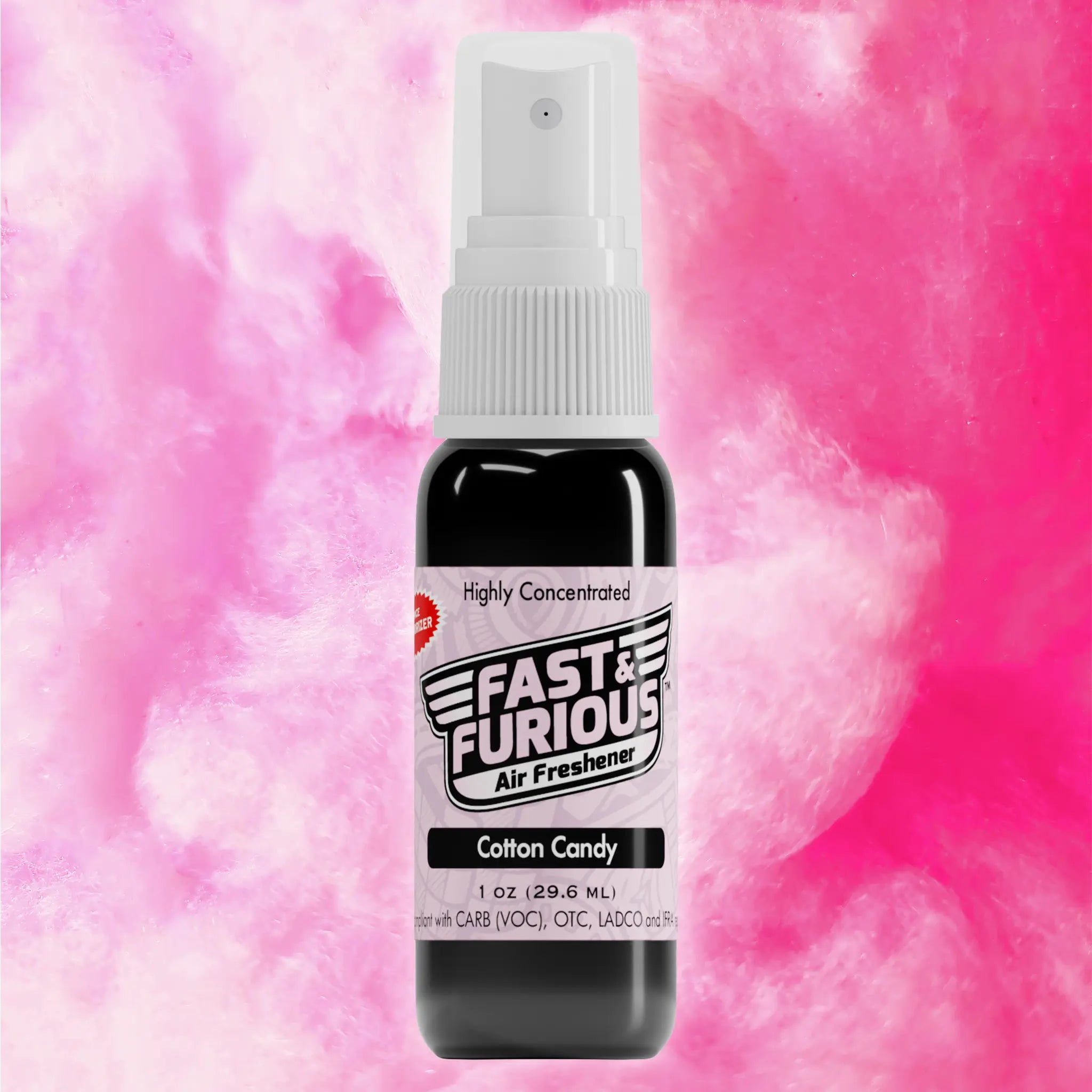 Fast & Furious Mini Air Fresheners (1 FL OZ) Fragrance: Cotton Candy
