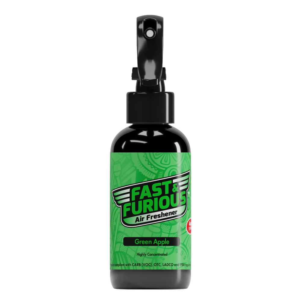 Fast and Furious Air Freshener - Green Apple Scent Size: 4oz