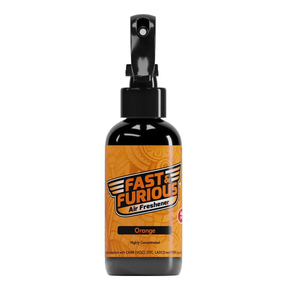 Fast and Furious Air Freshener - Orange Scent Size: 4oz