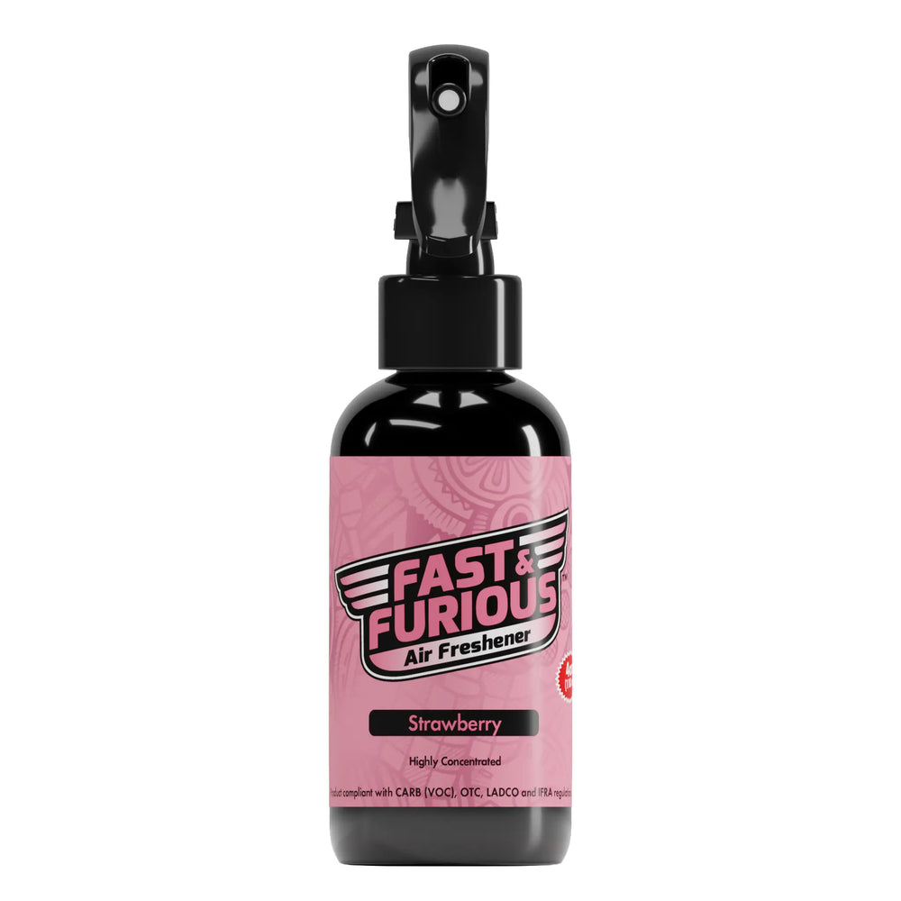 Fast and Furious Air Freshener - Strawberry Scent Size: 4oz