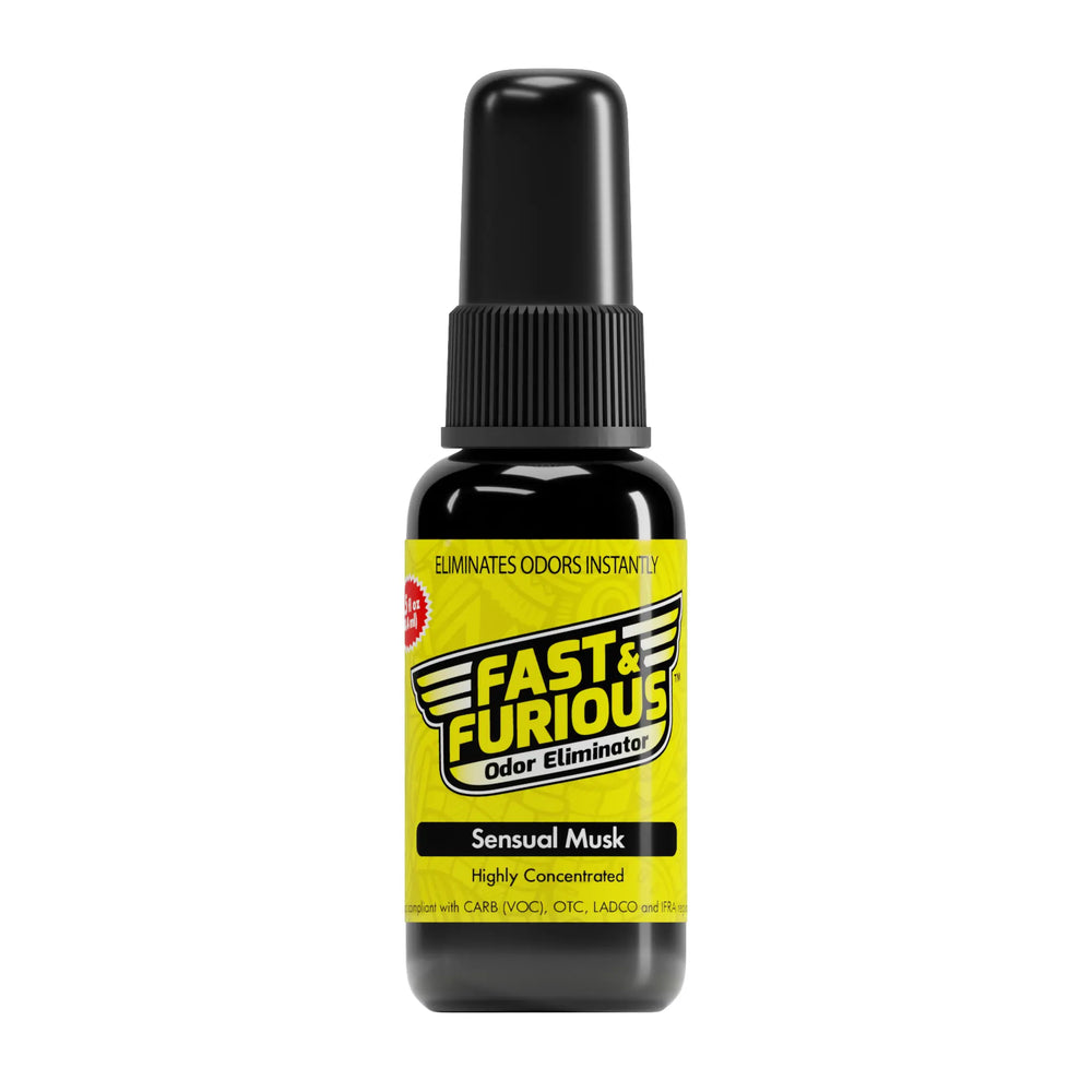 Fast and Furious Odor Eliminator - Sensual Musk Scent Size: 1.5 fl oz