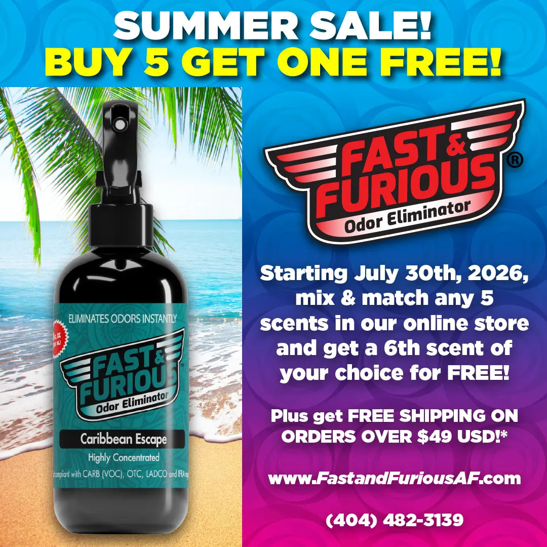 SQUARE BANNER - Summer Sale, Buy 5 Odor Eliminator Sprays Get One Free