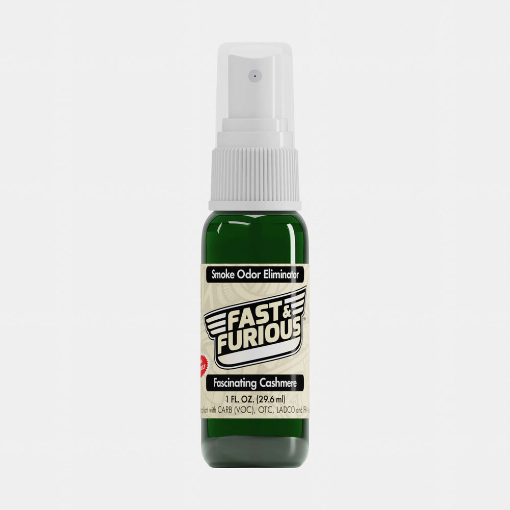 Fast & Furious Smoke Odor Eliminator - Fascinating Cashmere Scent (1 fl. oz.) Orthographic