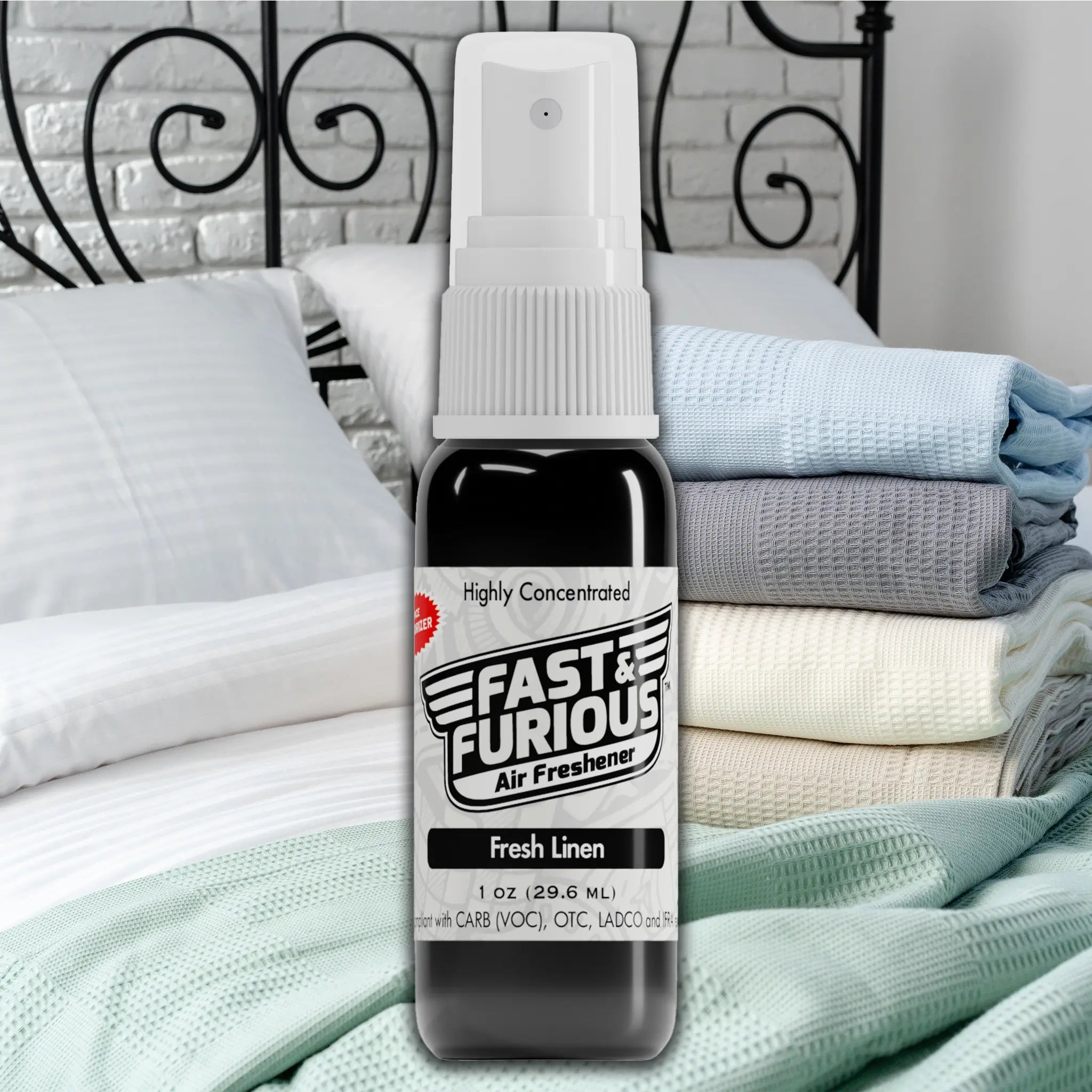 Fast & Furious Mini Air Fresheners (1 FL OZ) Fragrance: Fresh Linen