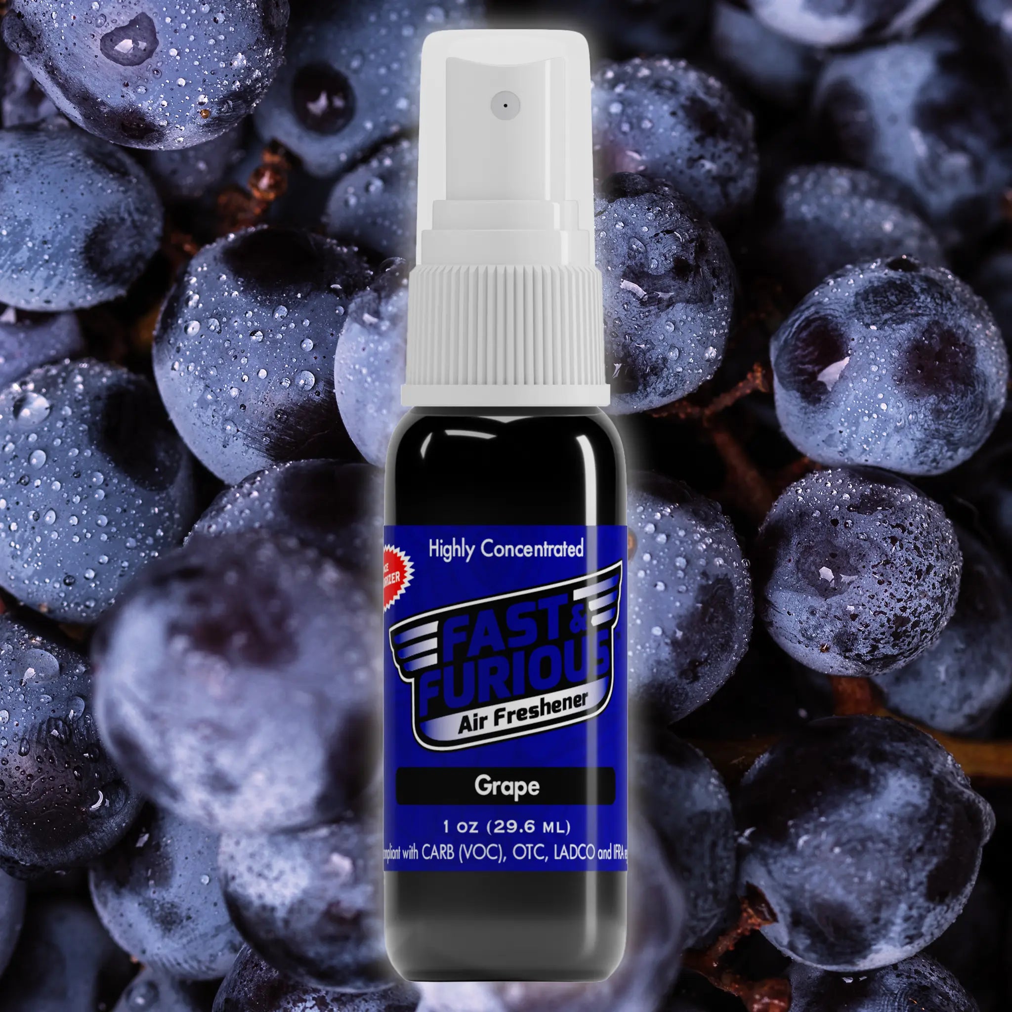 Fast & Furious Mini Air Fresheners (1 FL OZ) Fragrance: Grape