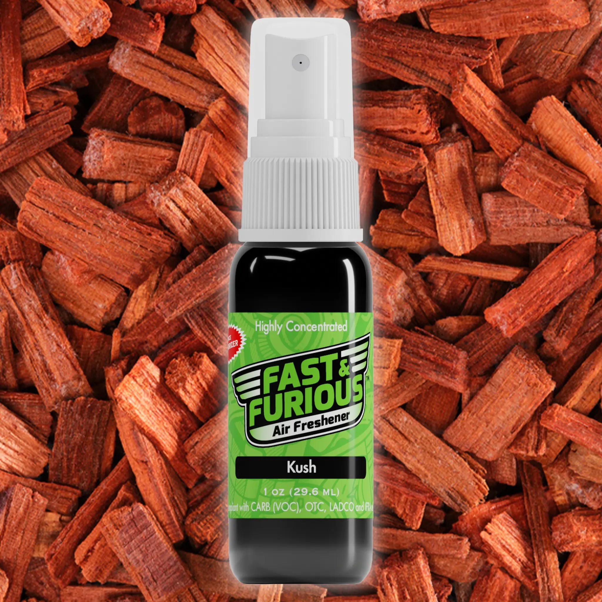 Fast & Furious Mini Air Fresheners (1 FL OZ) Fragrance: Kush