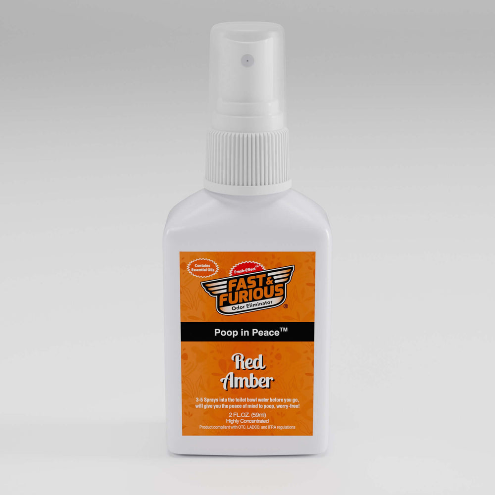 Poop In Peace Before-You-Go Toilet Spray - Red Amber Scent Size: 2 fl oz