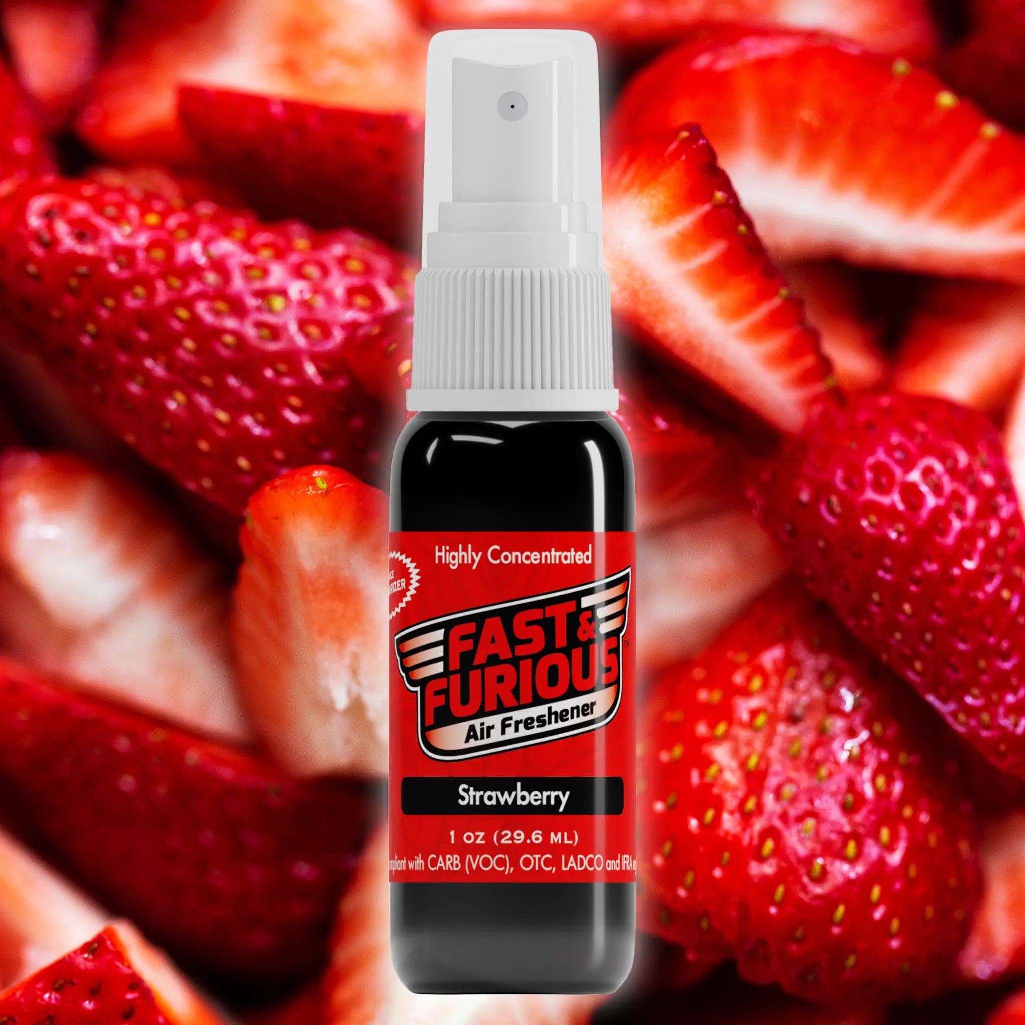 Fast & Furious Mini Air Fresheners (1 FL OZ) Fragrance: Strawberry