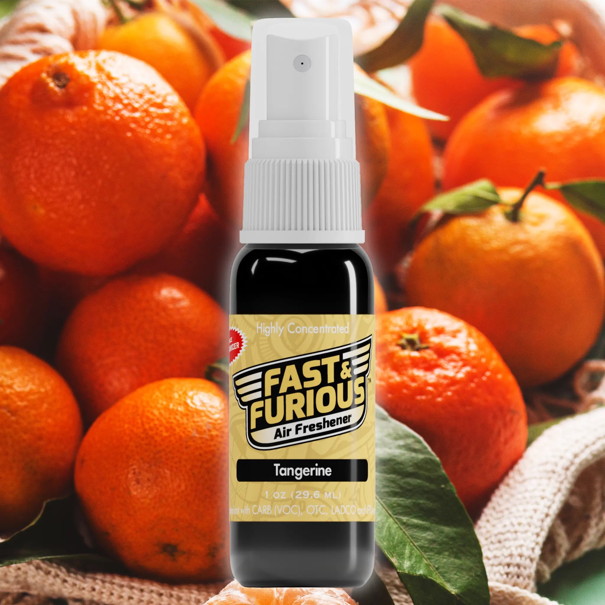 Fast & Furious Mini Air Fresheners (1 FL OZ) Fragrance: Tangerine