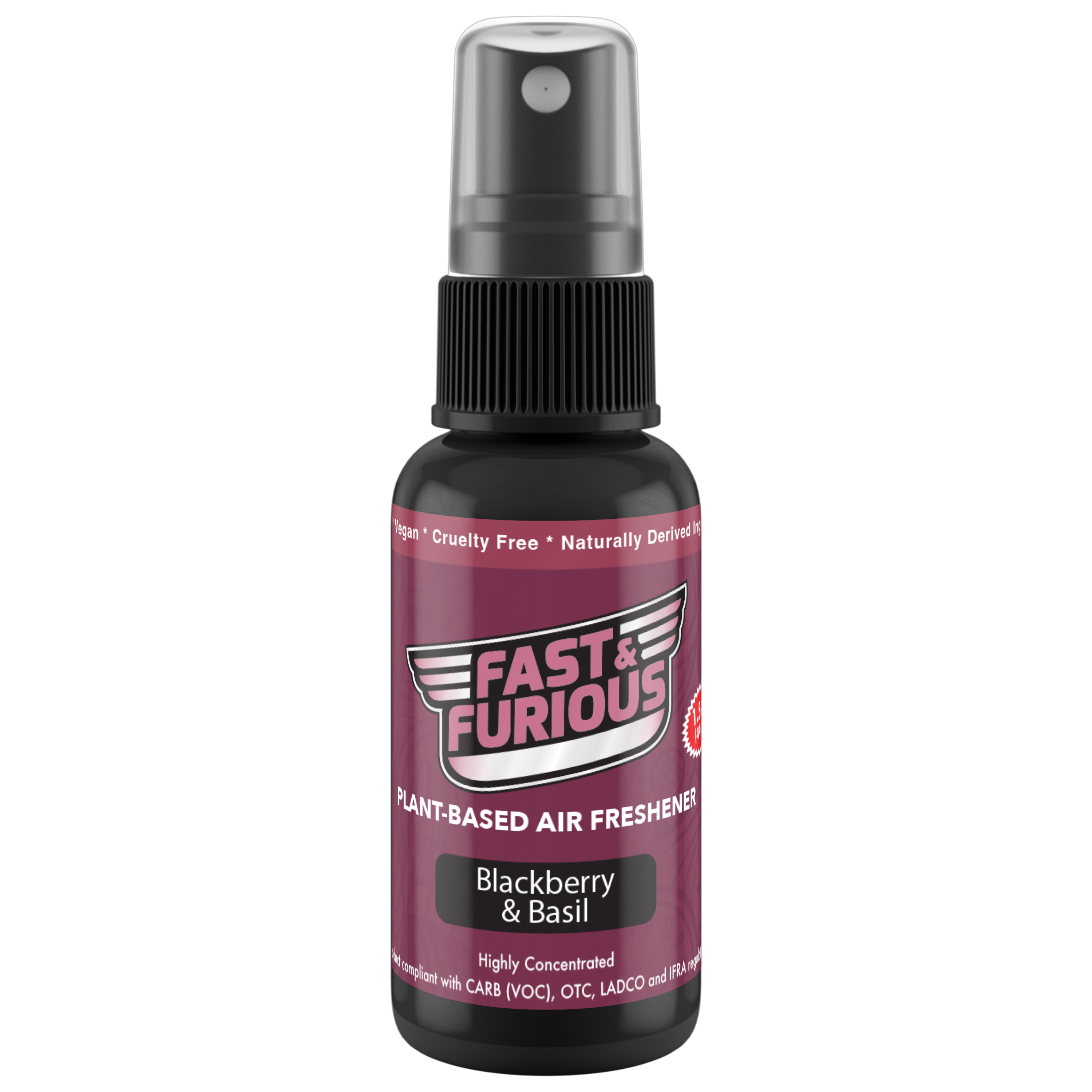 Fast and Furious Plant Based Air Freshener Blackberry Basil Scent