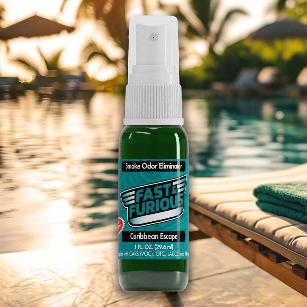 Fast & Furious Smoke Odor Eliminator - Caribbean Escape Scent (1 fl. oz.)