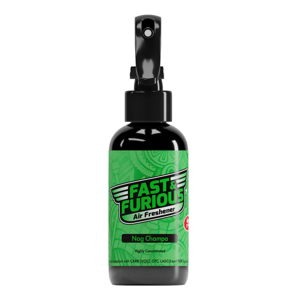 Fast and Furious Air Freshener - Nag Champa Scent Size: 4oz