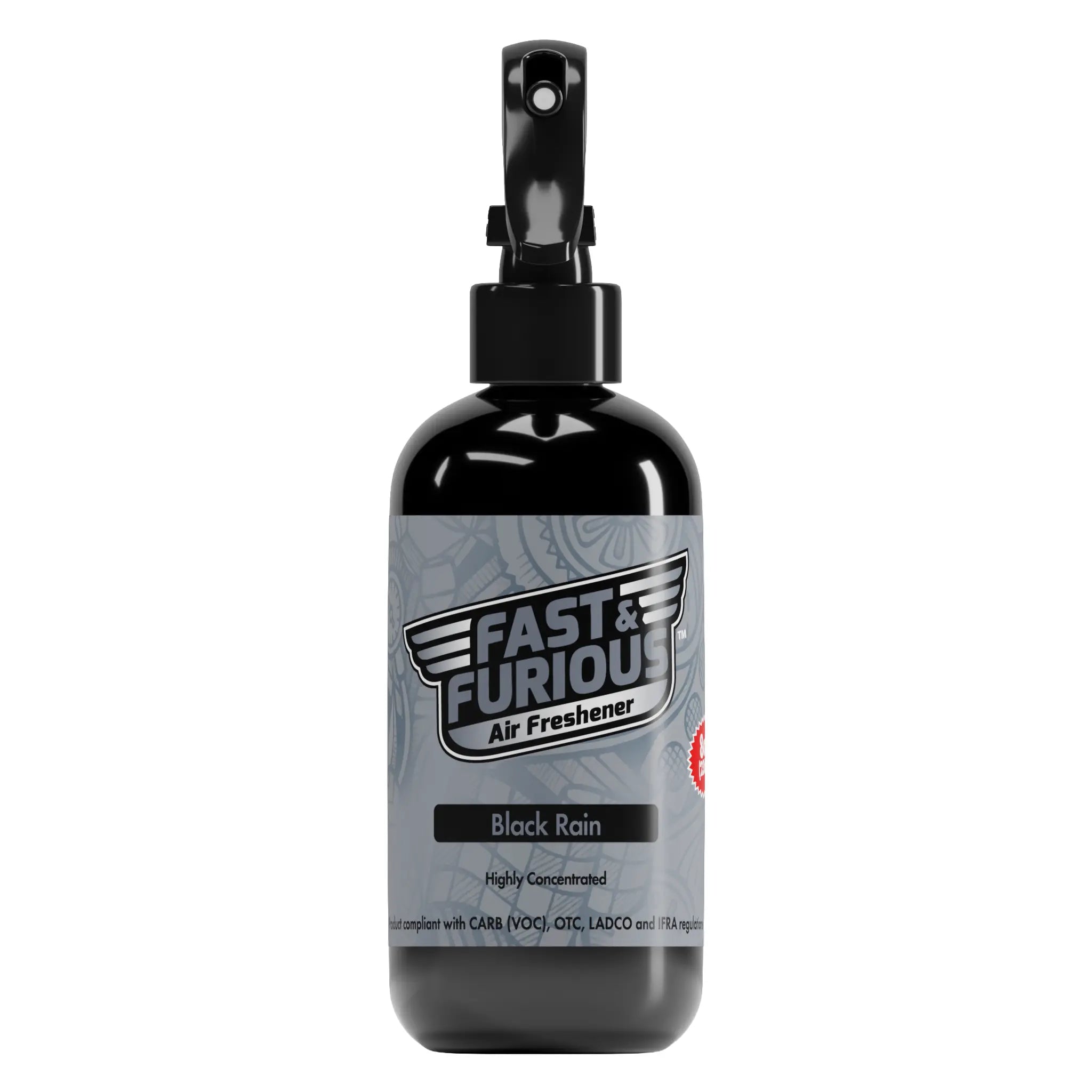 Fast and Furious Air Freshener - Black Rain Scent Size: 8oz