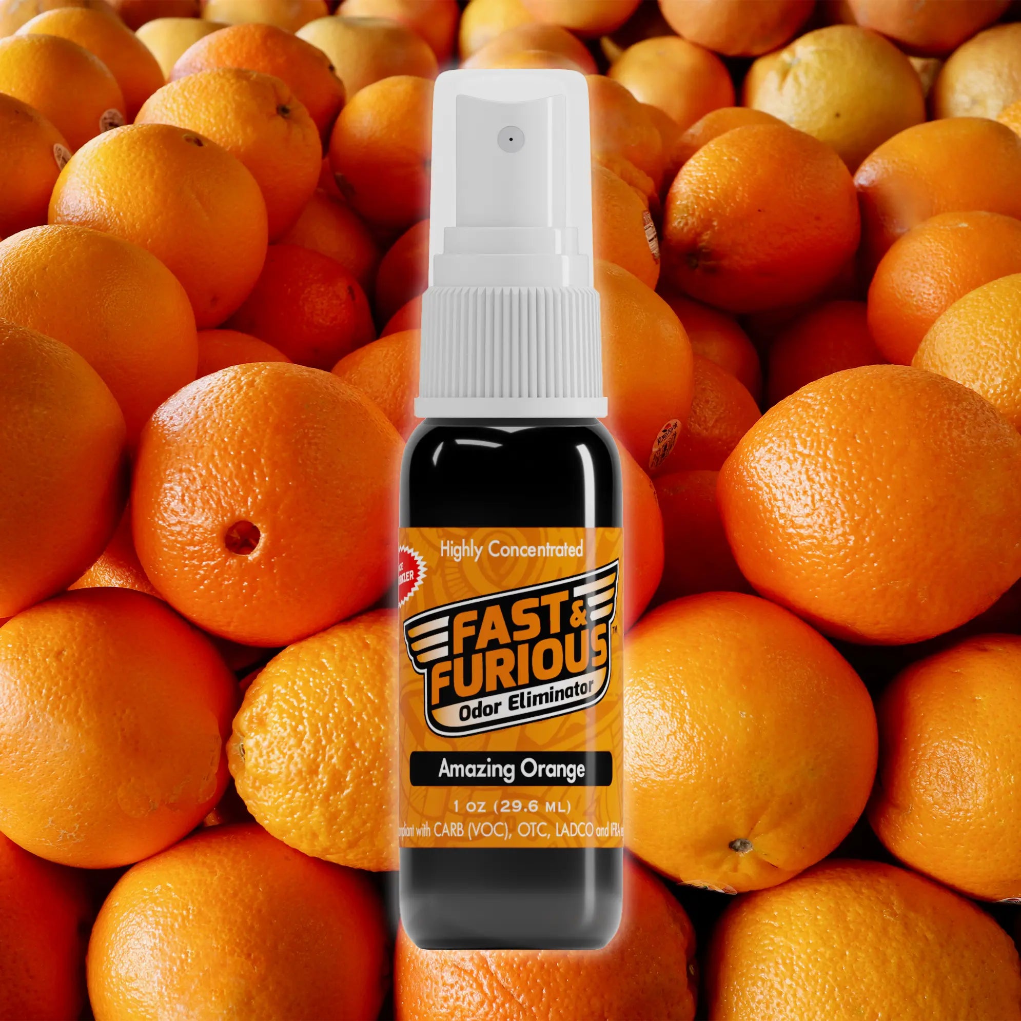 Fast and Furious Odor Eliminator - Amazing Orange Scent Size: 1 fl oz Creative
