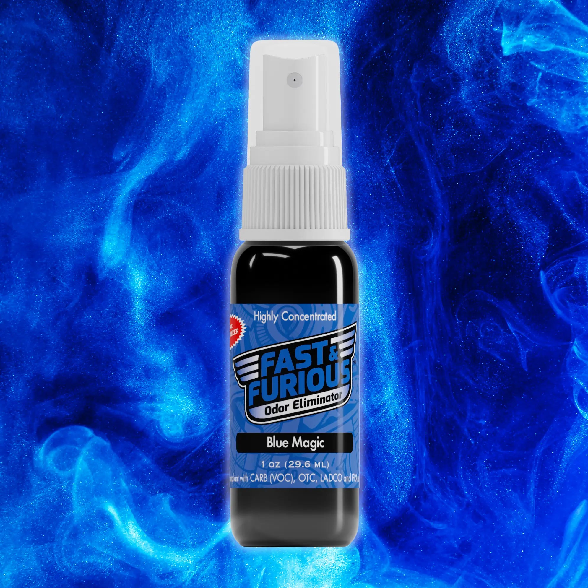 Fast and Furious Odor Eliminator - Blue Magic Scent Size: 1 fl oz Creative