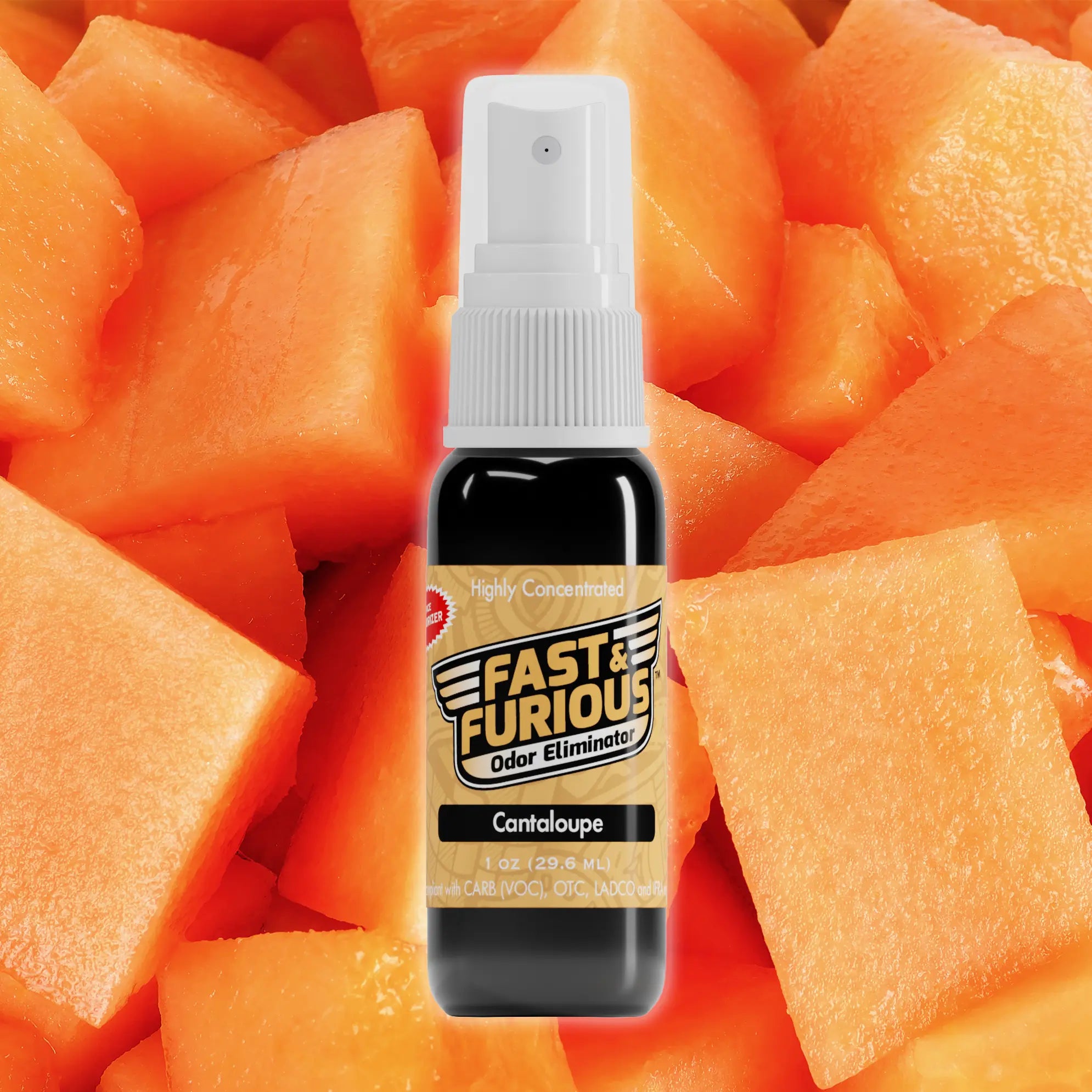 Fast and Furious Odor Eliminator - Cantaloupe Scent Size: 1 fl oz Creative