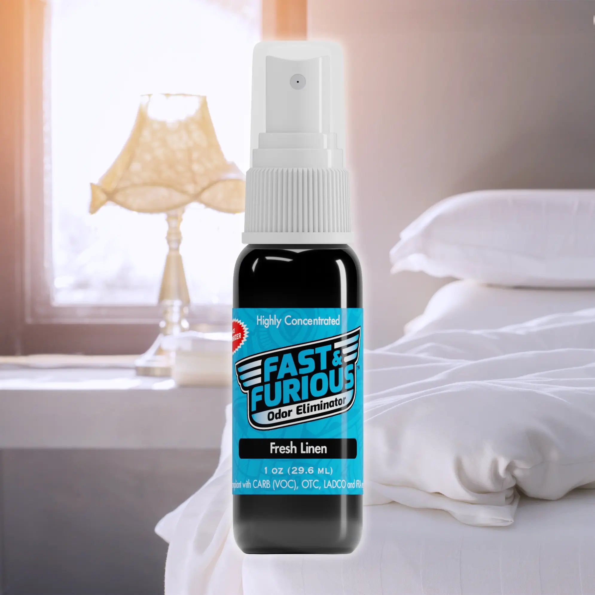 Fast and Furious Odor Eliminator - Fresh Linen Scent Size: 1 fl oz Creative