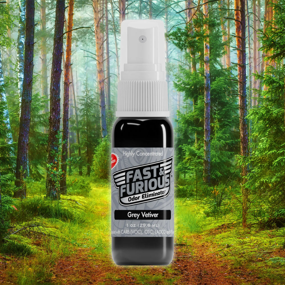 Fast and Furious Odor Eliminator - Grey Vetiver Scent Size: 1 fl oz Creative