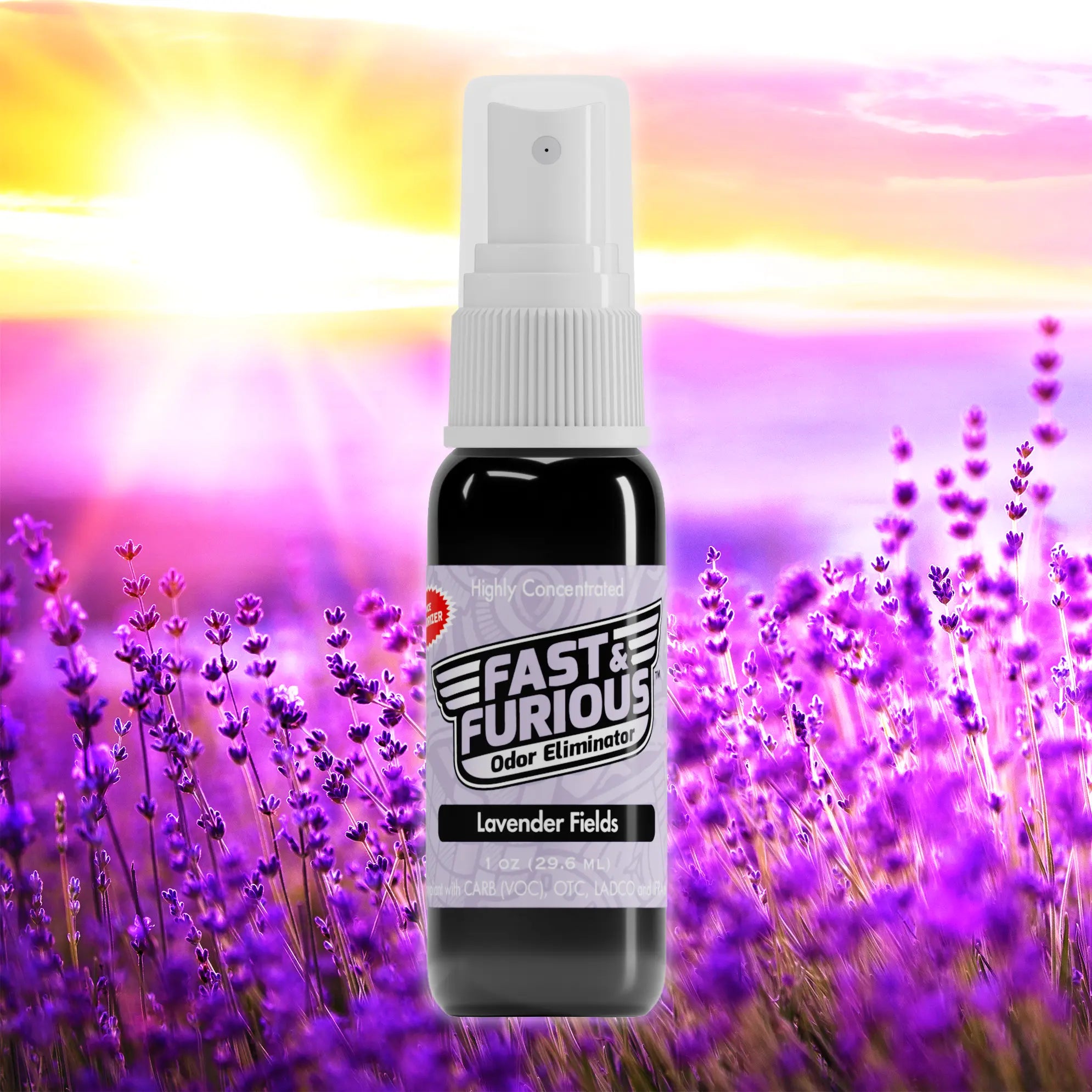 Fast and Furious Odor Eliminator - Lavender Fields Scent Size: 1 fl oz Creative