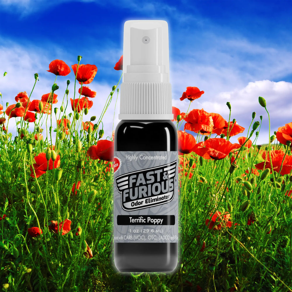 Fast and Furious Odor Eliminator - Terrific Poppy Scent Size: 1 fl oz Creative