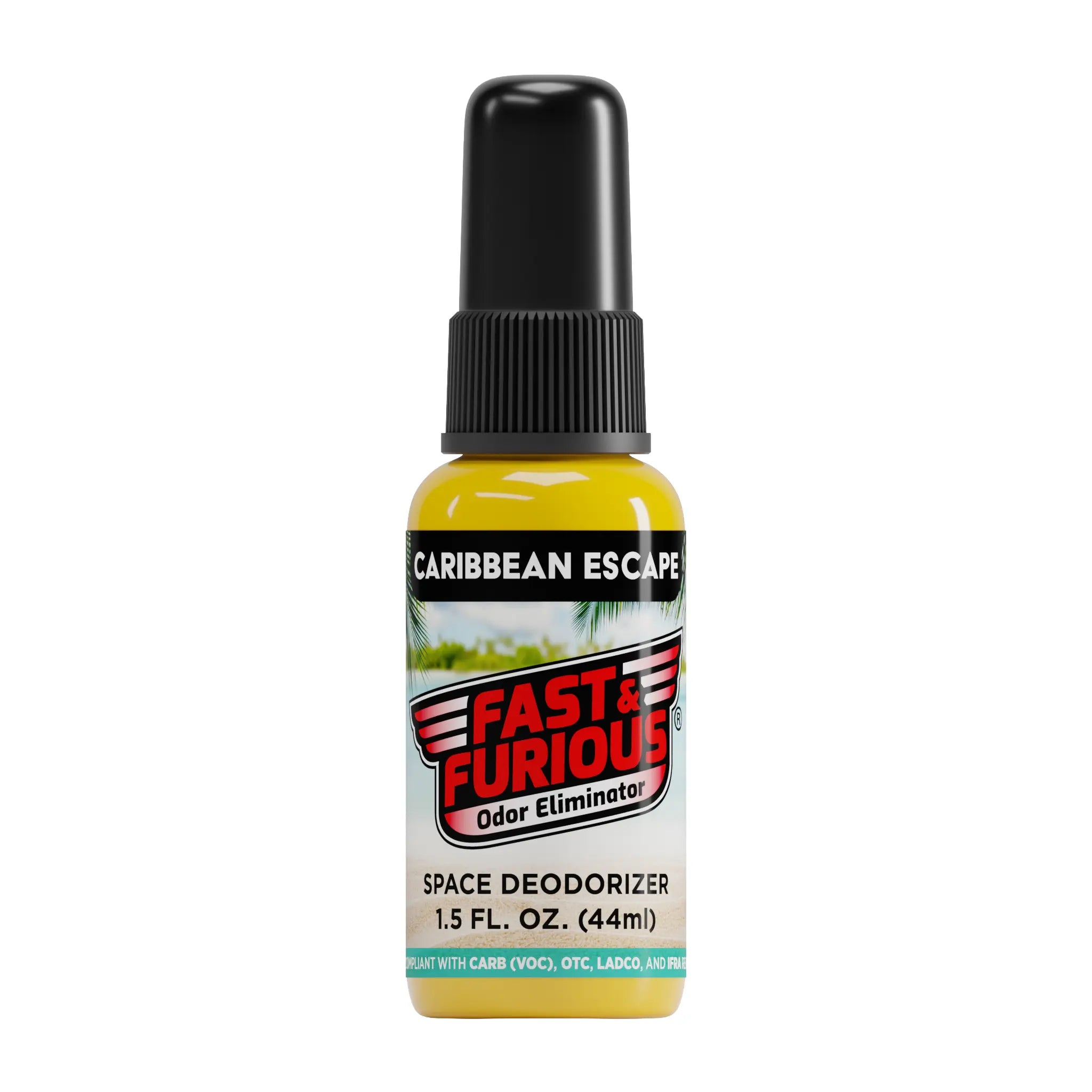 Fast & Furious HYDRO Odor Eliminator, 1.5 fl. oz. (44ml), Caribbean Escape FRONT