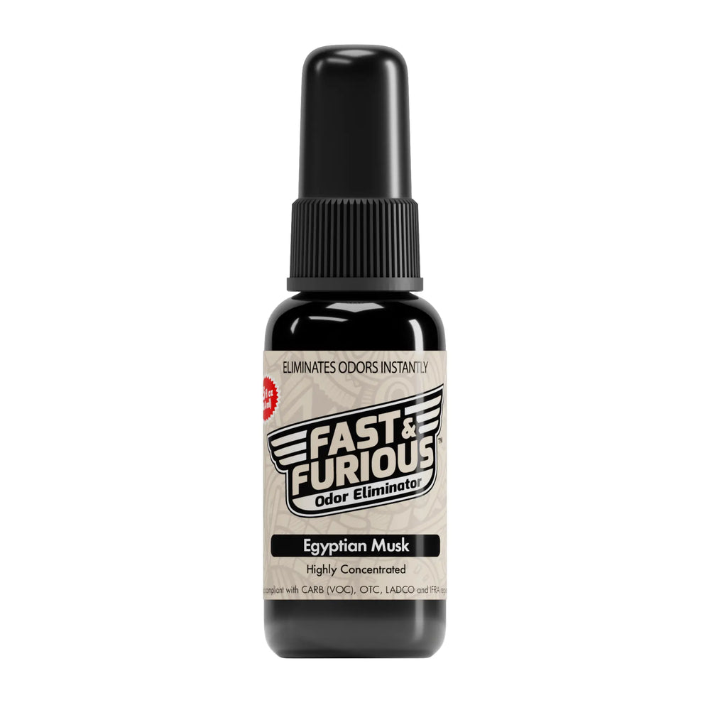 Fast and Furious Odor Eliminator - Egyptian Musk Scent Size: 1.5 fl oz