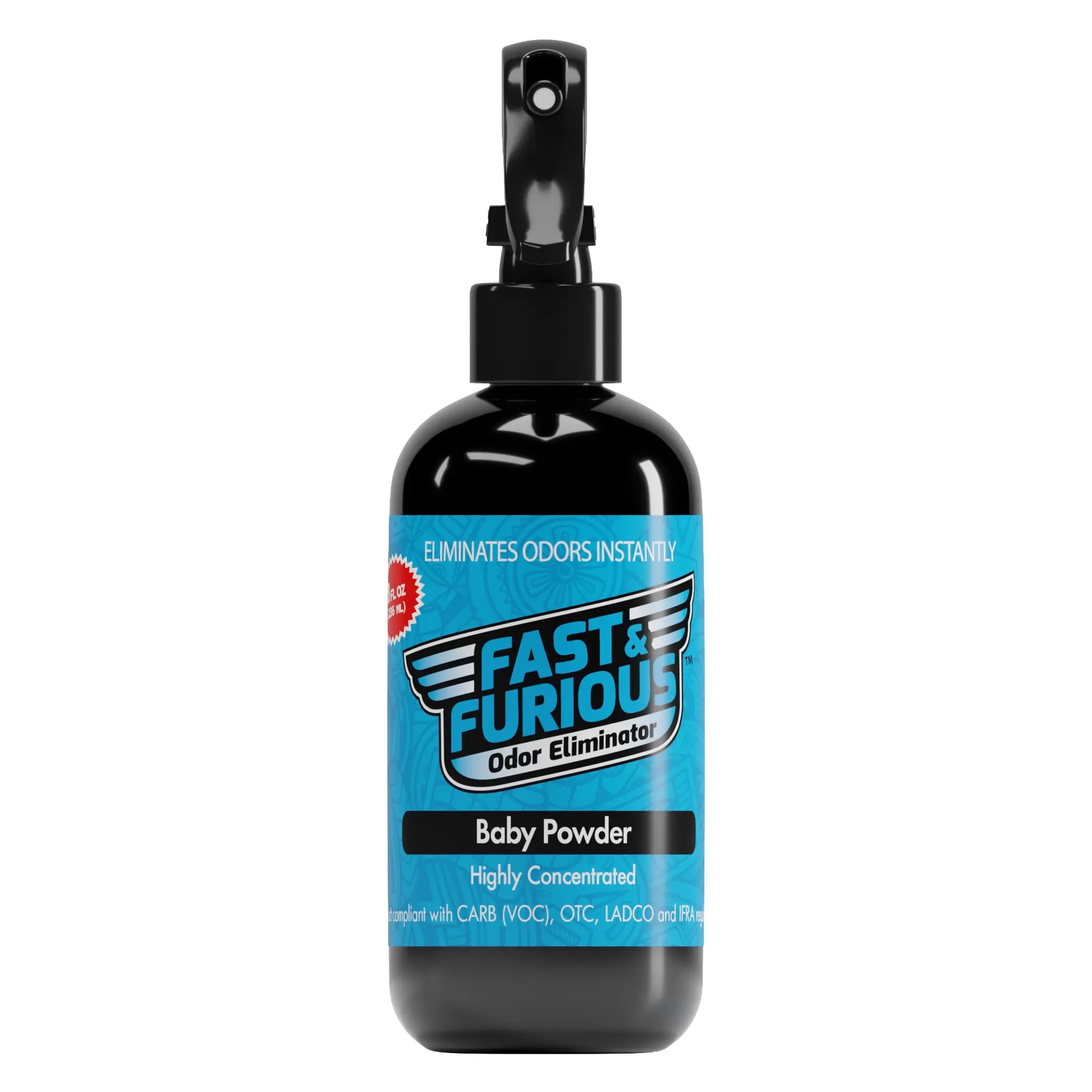 Fast and Furious Odor Eliminator - Baby Powder Scent Size: 8 fl oz