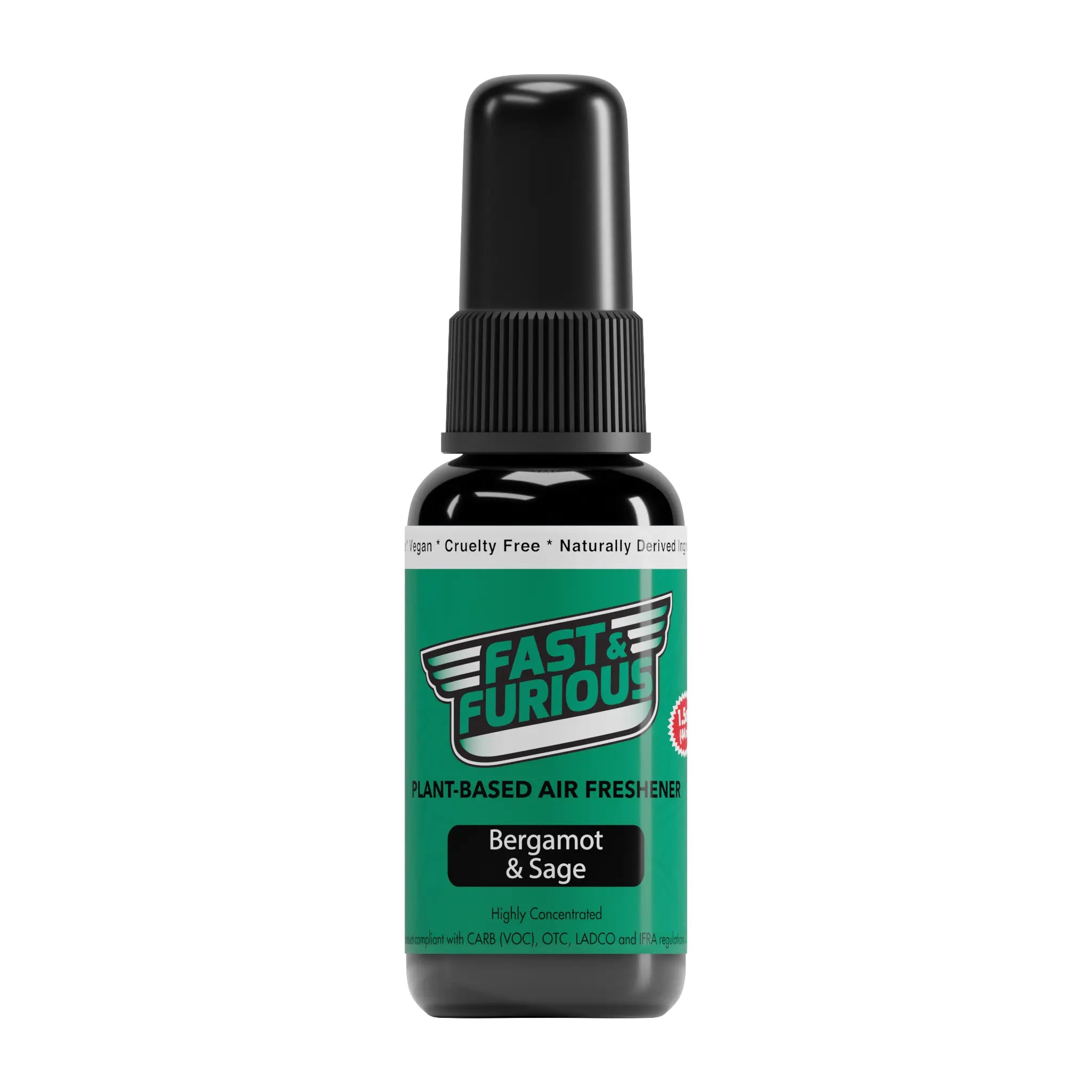 Fast and Furious Plant-Based Air Freshener - Bergamot & Sage Scent
