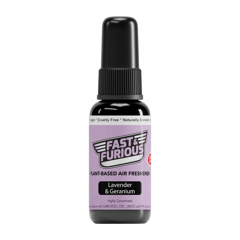 Fast and Furious Plant-Based Air Freshener - Lavender & Geranium Scent