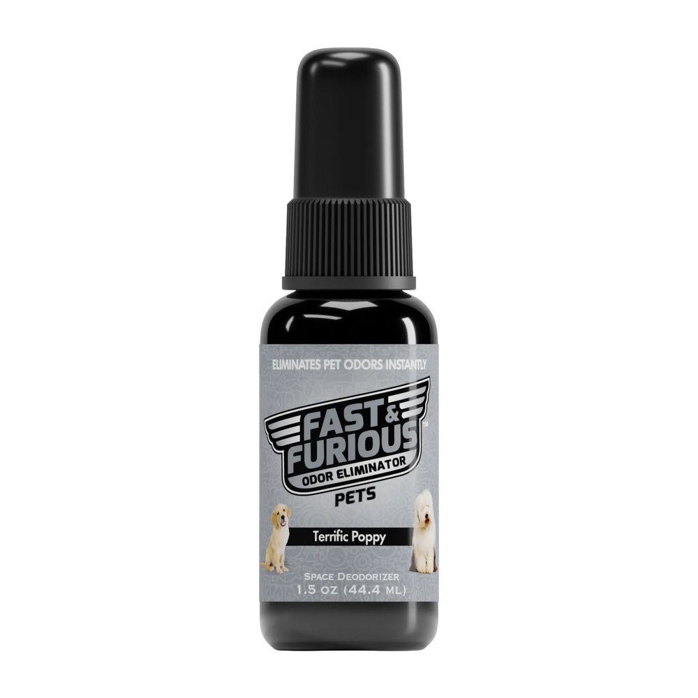 Fast and Furious Pets Odor Eliminator - Terrific Poppy Scent Size: 1.5oz