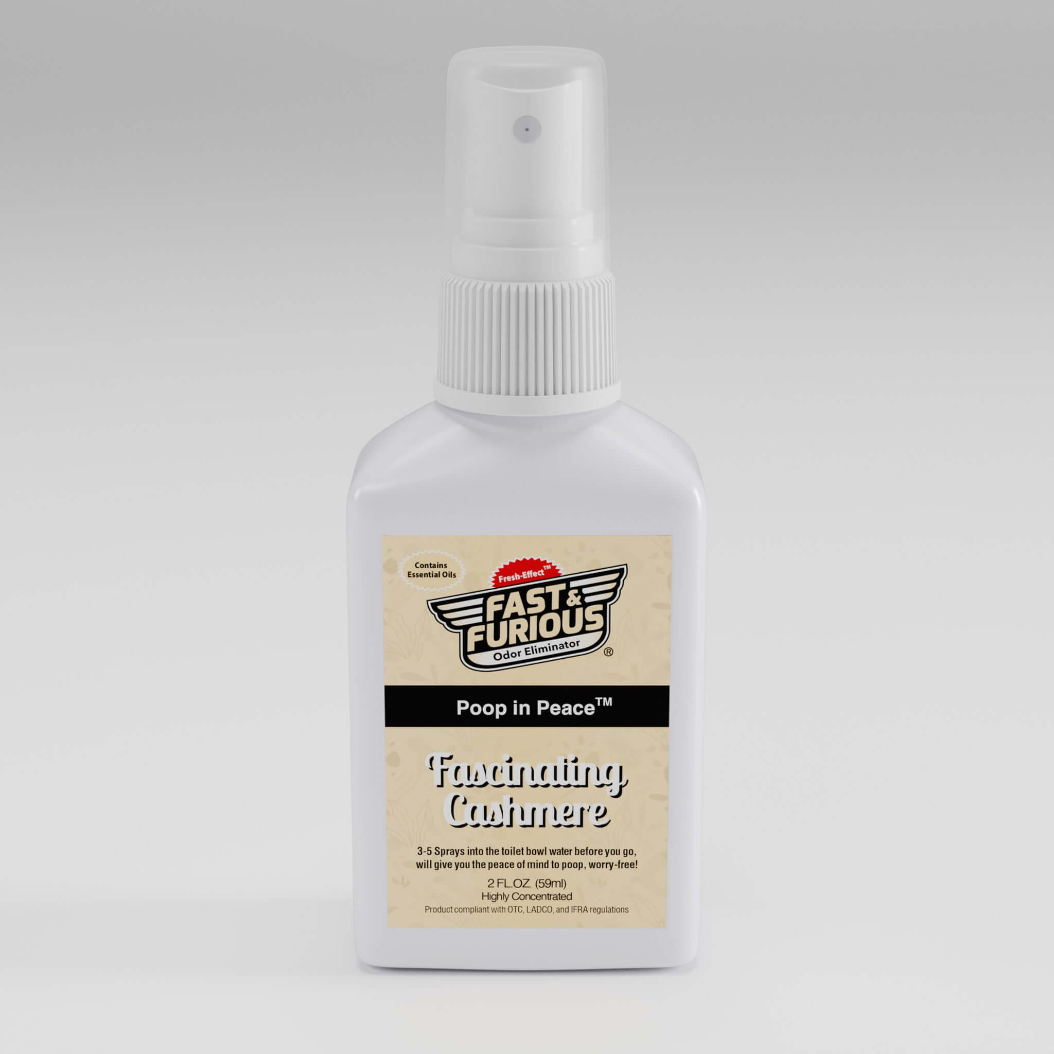 Poop In Peace Before-You-Go Toilet Spray - Fascinating Cashmere Scent Size: 1.5 fl oz