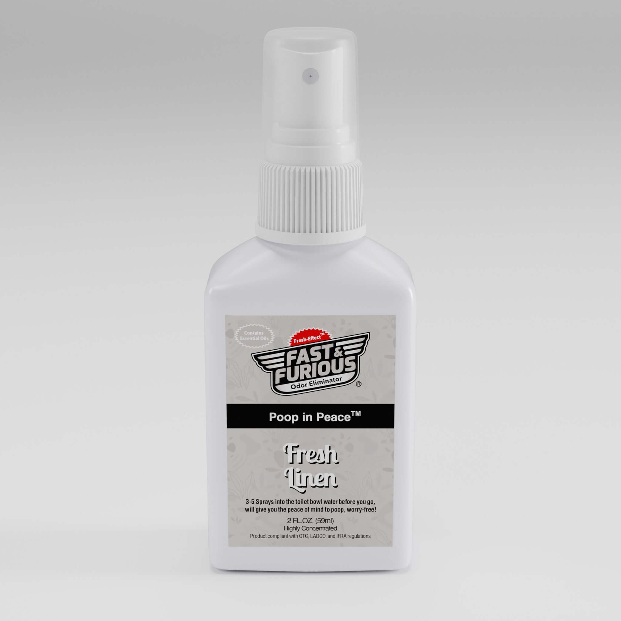Poop In Peace Before-You-Go Toilet Spray - Fresh Linen Scent Size: 2 fl oz