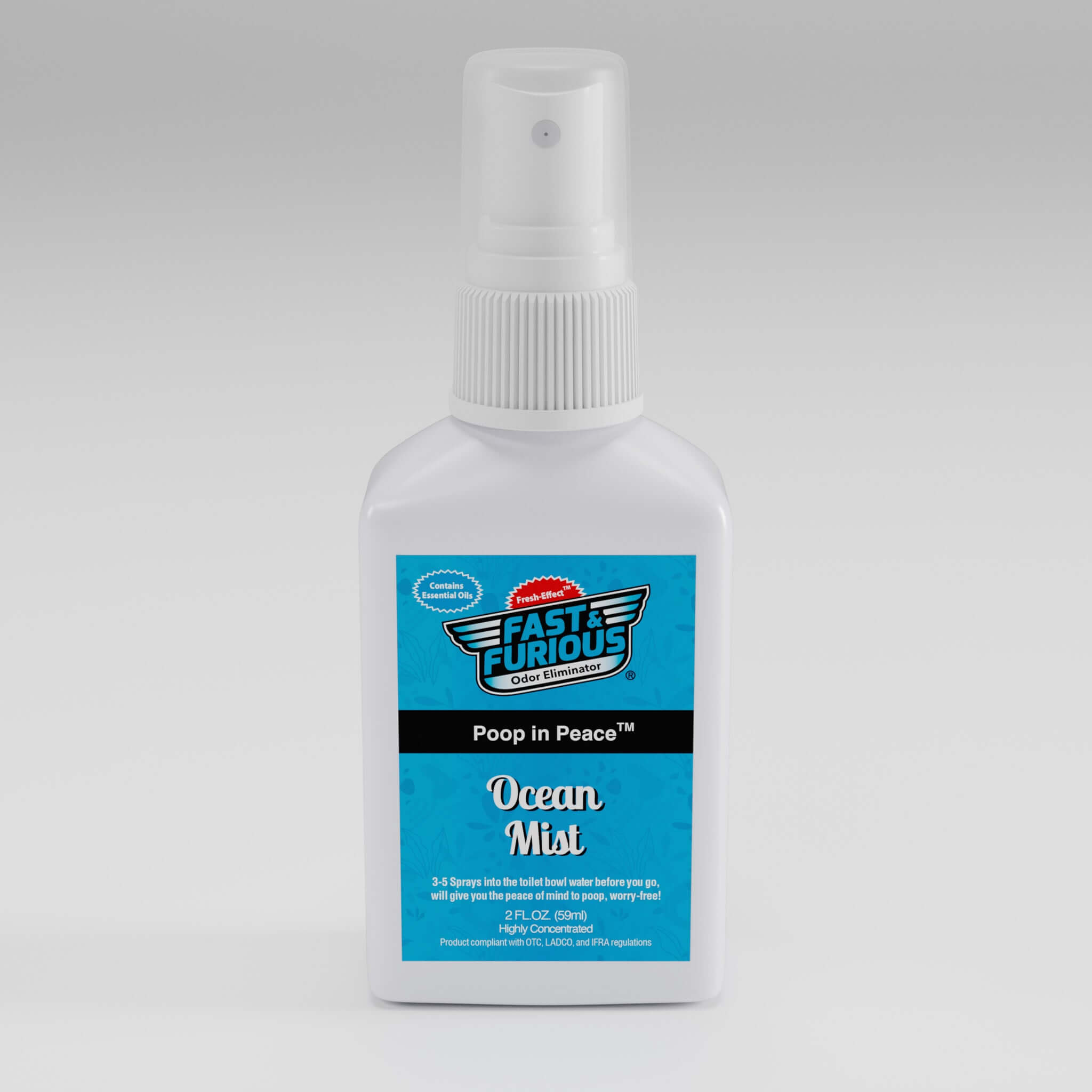 Poop In Peace Before-You-Go Toilet Spray - Ocean Mist Scent Size: 2 fl oz