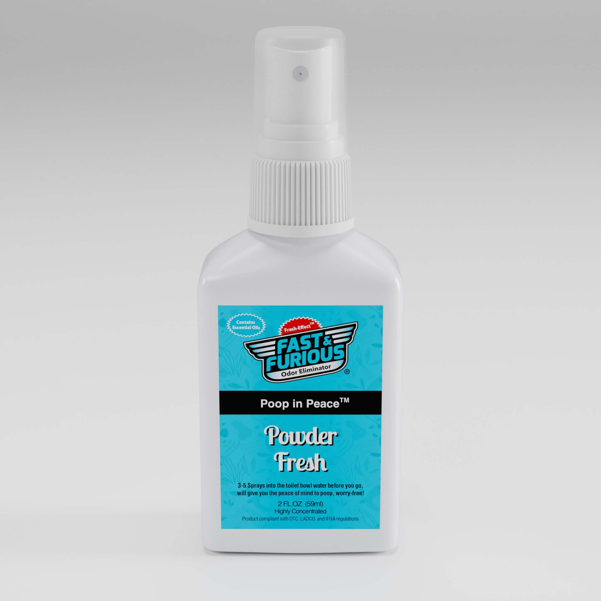 Poop In Peace Before-You-Go Toilet Spray - Powder Fresh Scent Size: 2 fl oz