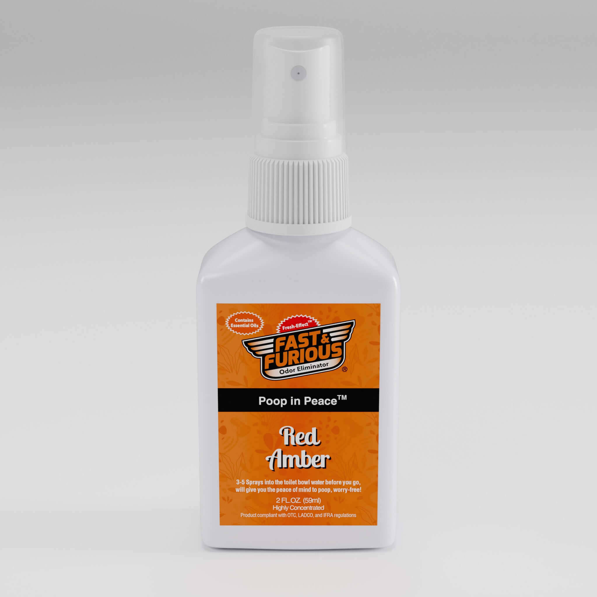 Poop In Peace Before-You-Go Toilet Spray - Red Amber Scent Size: 2 fl oz