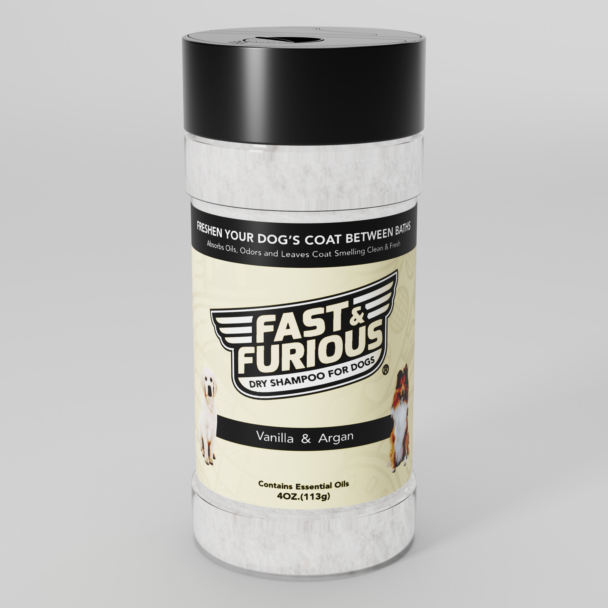 Fast & Furious Dry Shampoo for Dogs - Vanilla and Argan Scent