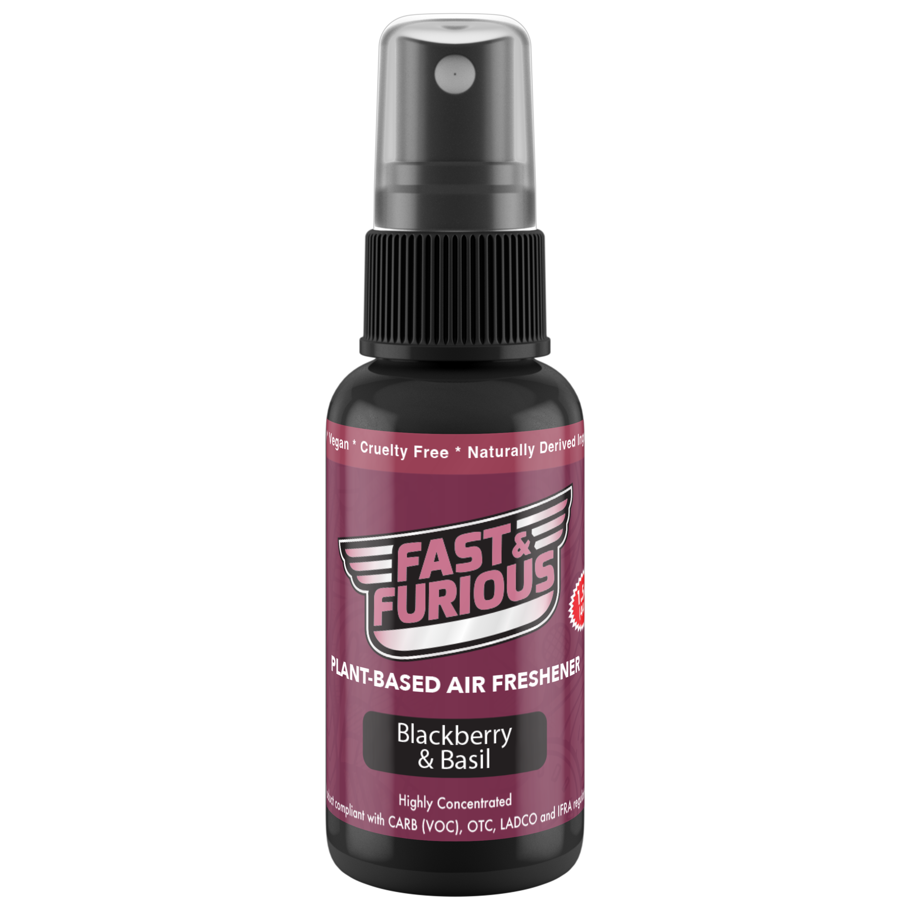Fast and Furious Plant-Based Air Freshener - Blackberry & Basil Scent