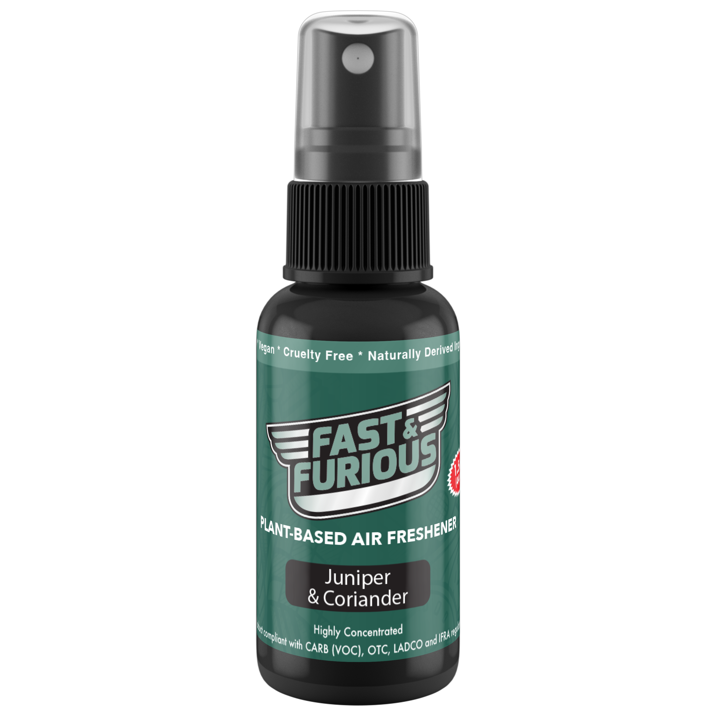 Fast and Furious Plant-Based Air Freshener - Juniper & Coriander Scent