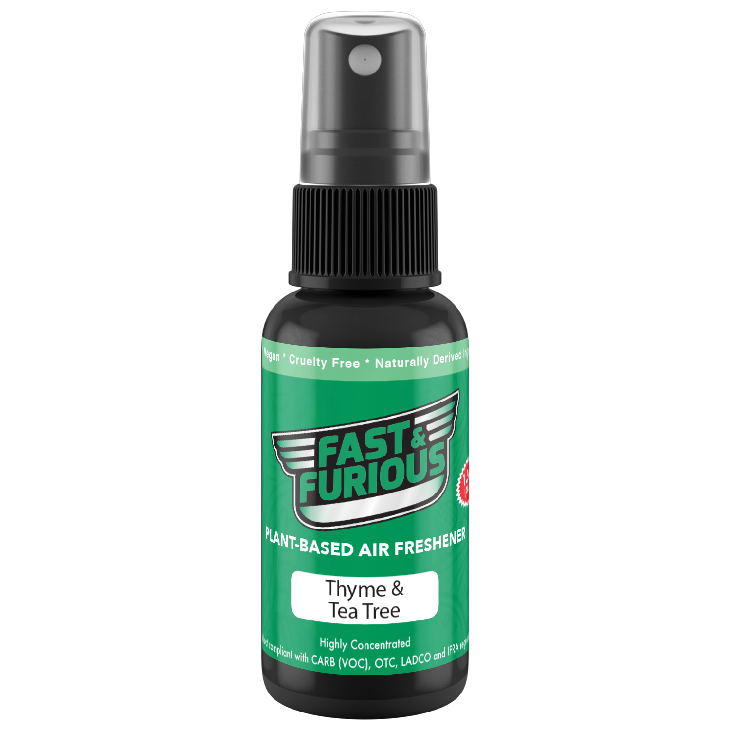 Fast and Furious Plant-Based Air Freshener - Thyme & Tea Tree Scent
