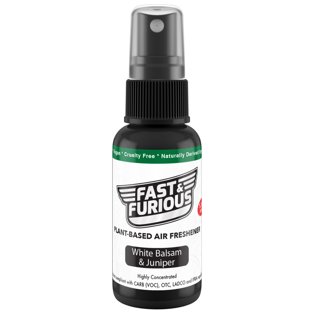 Fast and Furious Plant-Based Air Freshener - White Balsam & Juniper Scent