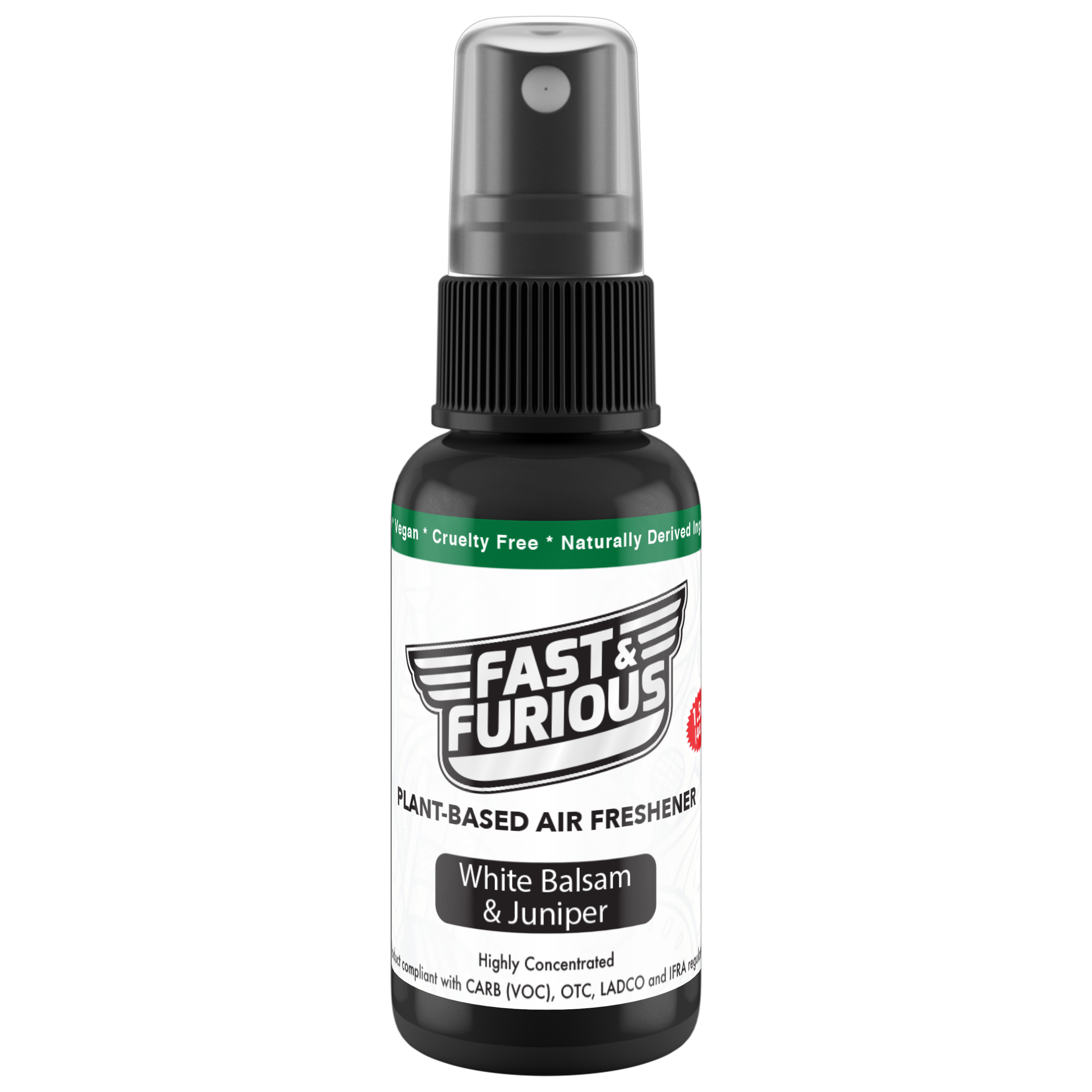 Fast and Furious Plant-Based Air Freshener - White Balsam & Juniper Scent